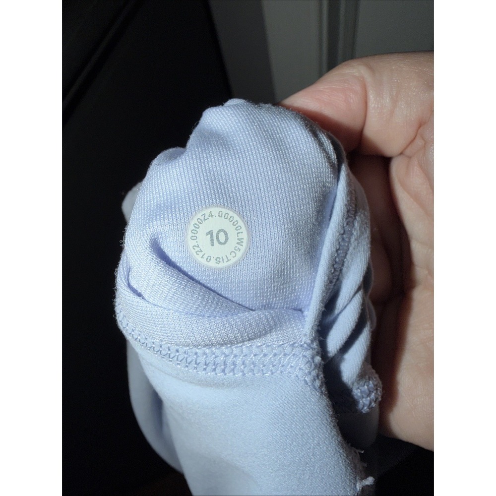 Lululemon Double Lined Align‎ Nulu Leggings Light Blue Sz 10 High Rise - Picture 5 of 8